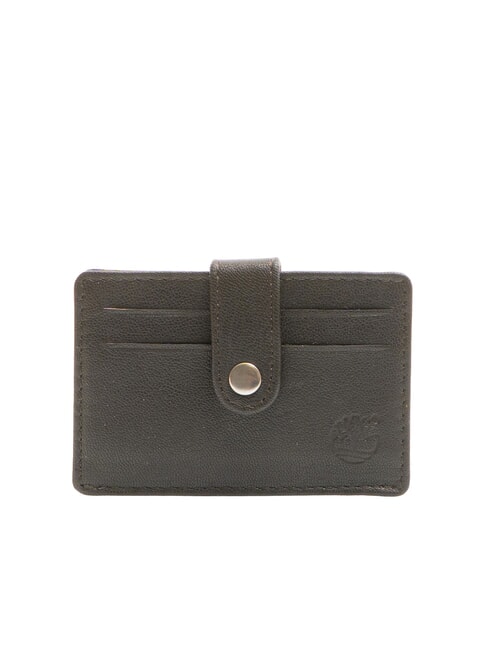 TIMBERLAND TB Tarjetero de piel marrón oscuro - Carteras Hombre