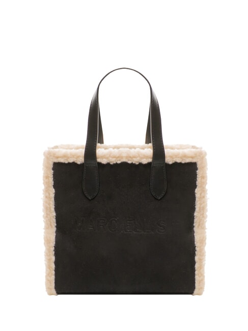MARC ELLIS SHERPA Bolso mediano con bandolera negro - Bolsos Mujer