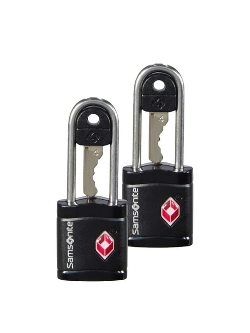 SAMSONITE  GLOBAL TRAVEL Set 2 Candados TSA NEGRO - Accesorios de viaje