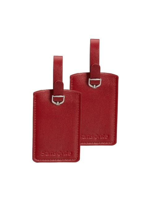 SAMSONITE  Insignias de nombre de GLOBAL TRAVEL 2 ROJO - Accesorios de viaje