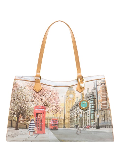 YNOT YESBAG  Bolso de hombro grande Rosa inglesa - Bolsos Mujer