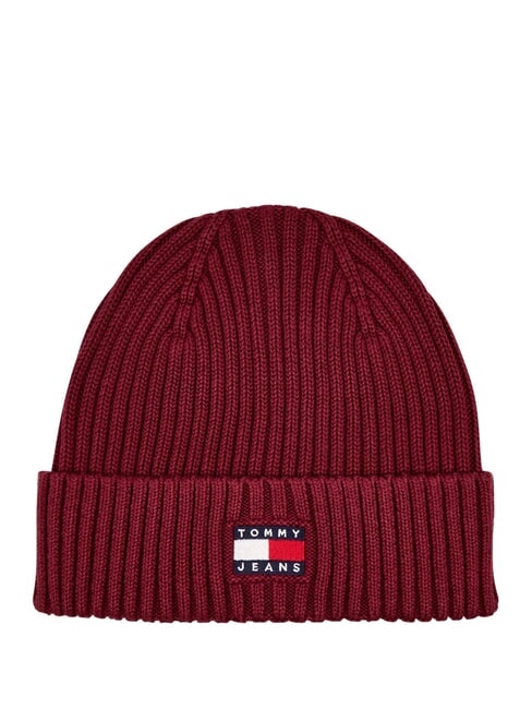 TOMMY HILFIGER TJM HERITAGE sombrero de algodón vino tinto - Sombreros
