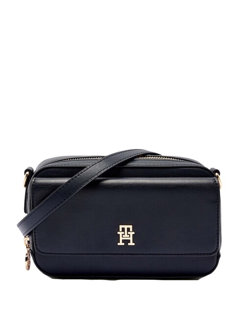 TOMMY HILFIGER TH ICON Mini bolso de hombro azul espacial / negro - Bolsos Mujer