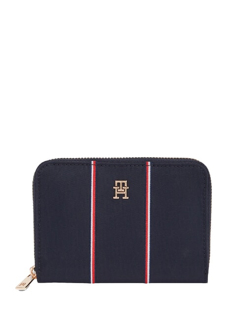 TOMMY HILFIGER TH ICON Cartera mediana con cremallera corporación azul - Carteras Mujer