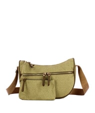 BORBONESE LUNA BAG M Flexos Zip verde petr&oacute;leo - Bolsos Mujer - 1