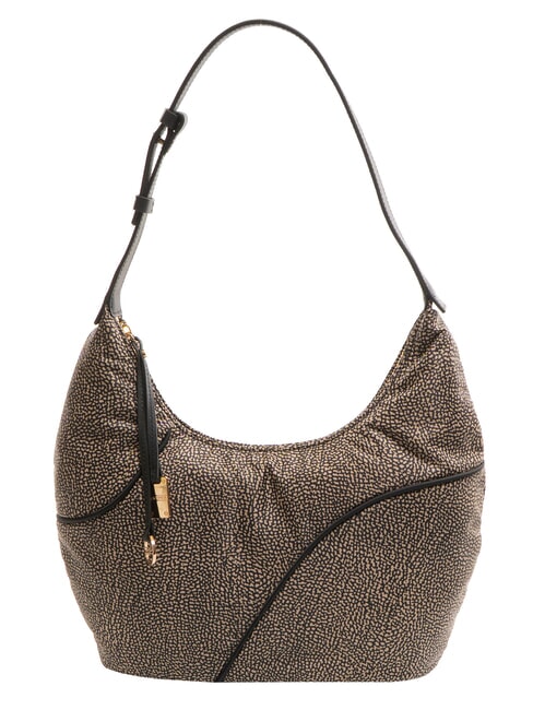 BORBONESE TENNIS  Bolso de hombro tipo hobo OP / NATURAL / NEGRO - Bolsos Mujer