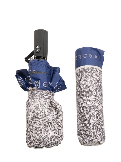 BORBONESE MINI Paraguas de tela reciclada OP azul klein/natural op - Paraguas