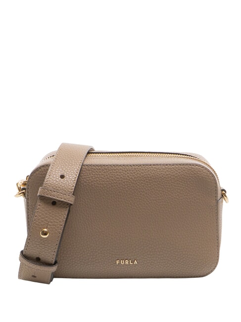 FURLA PETUNIA Mini bolso de hombro gris pardo - Bolsos Mujer