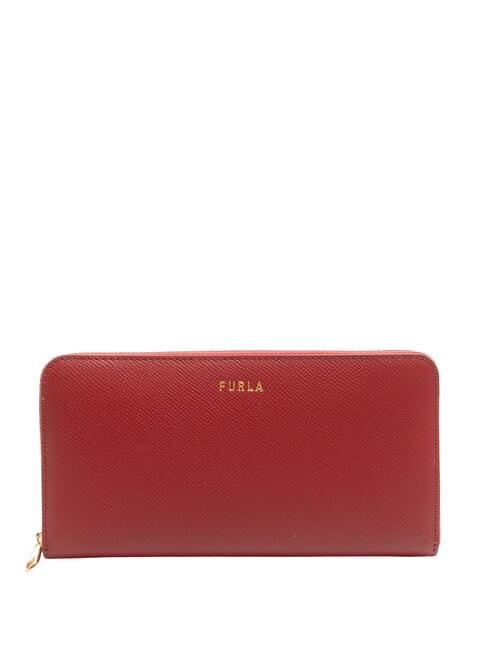FURLA GARDENIA Cartera grande de piel con cremallera laca - Carteras Mujer