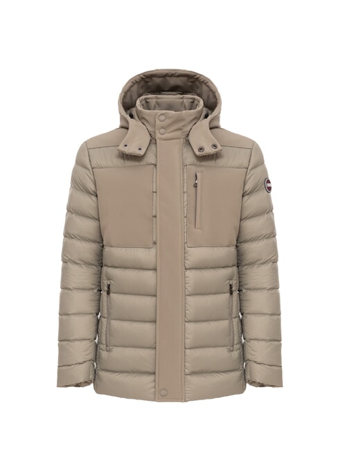 COLMAR NEWWARRIOR  Edredón relleno de plumón crema de café - Chaquetas de plumas para hombre