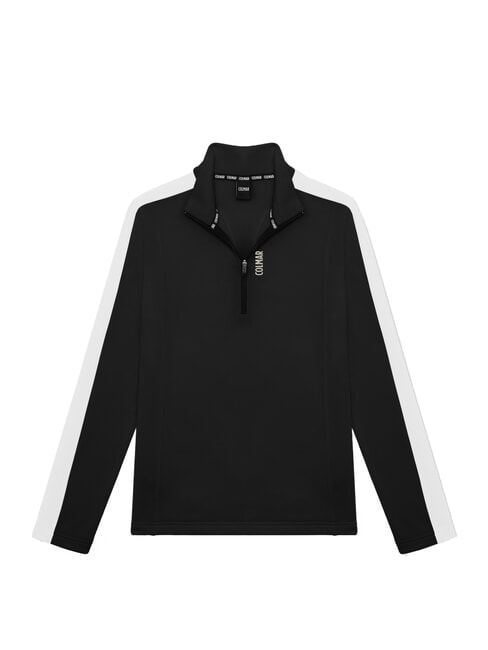 COLMAR SCI FACETIME Sudadera térmica de cuello alto y cremallera completa en blanco y negro - Sudaderas de mujer