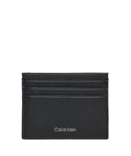 CALVIN KLEIN FOIL EMBOSS  Tarjetero plano de cuero - Carteras Hombre