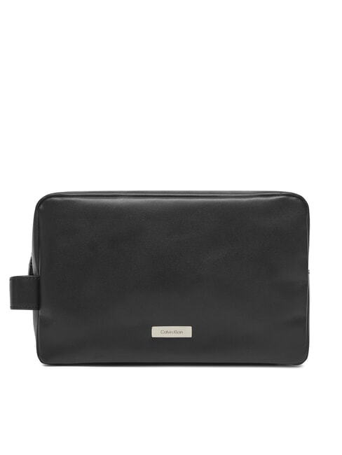 CALVIN KLEIN CK PLAQUE  Belleza en cuero En negro - Neceser