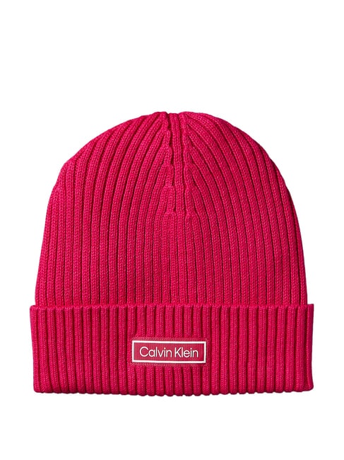 CALVIN KLEIN PATCH CHUNKY RIB  Tapa petunia rosa - Sombreros