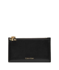 CALVIN KLEIN HARDWARE MONOGRAM Tarjetero / monedero de cuero - Carteras Mujer