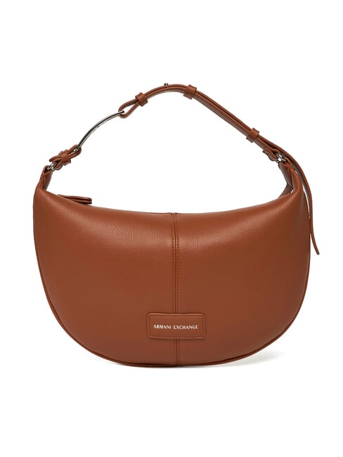 ARMANI EXCHANGE LIZ PEBBLE Bolso de hombro mediano tipo hobo cáscara de coco - Bolsos Mujer