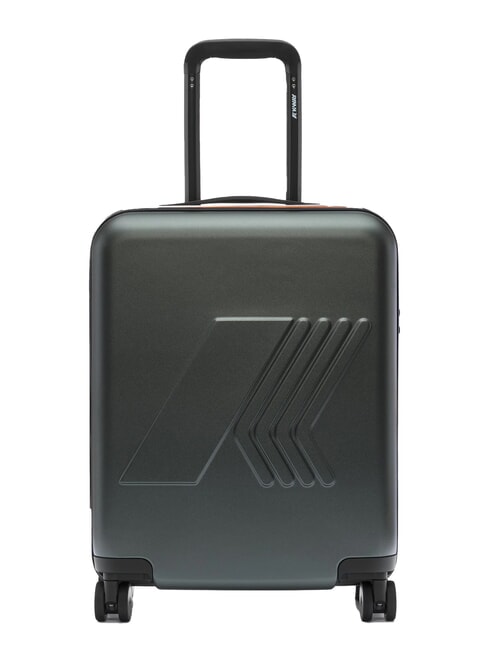 KWAY EUDOXIE LOGO Carro de equipaje de mano verde negruzco - Equipaje de mano
