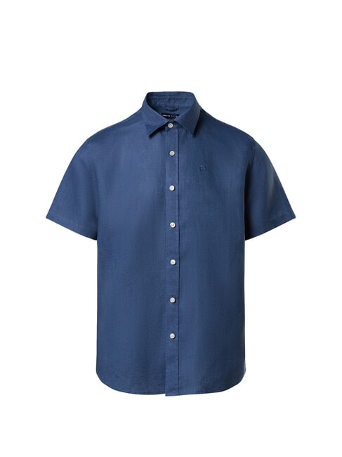 NORTH SAILS N/S Camisa de lino Denim oscuro - Camisas de hombre