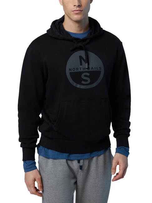 NORTH SAILS GRAPHIC Sudadera con capucha de algodón negro - Sudaderas