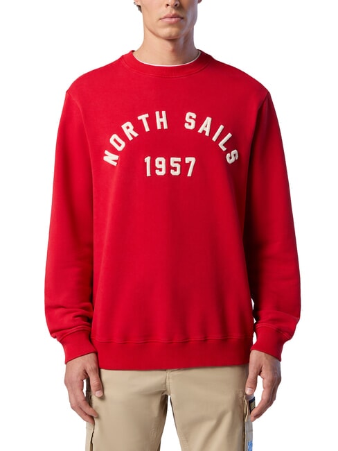 NORTH SAILS GRAPHIC Sudadera de algodón rojo - Sudaderas