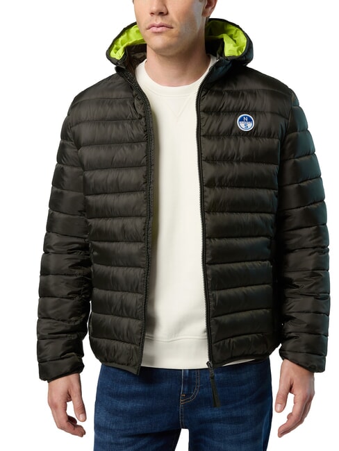 NORTH SAILS SKYE HOODIE Chaqueta de plumas con capucha verde bosque - Chaquetas de plumas para hombre