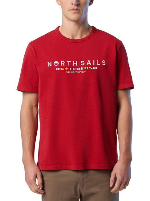 NORTH SAILS PRINT Camiseta de algodón lava roja - camiseta