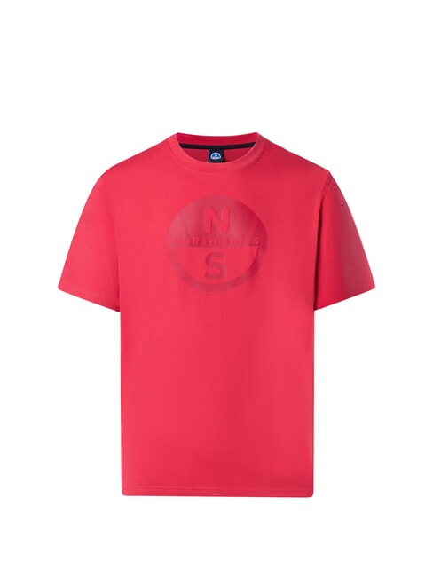 NORTH SAILS BASIC Camiseta de algodón con logo estampado geranio - camiseta