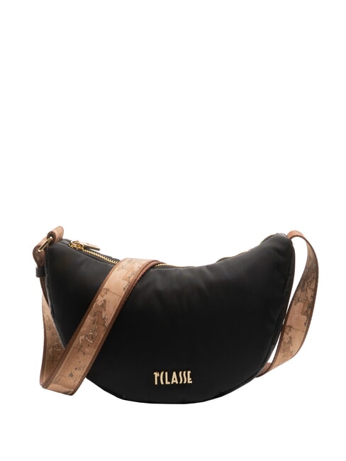 ALVIERO MARTINI PRIMA CLASSE PUFFY NYLON Mini bolso de hombro en forma de media luna negro - Bolsos Mujer