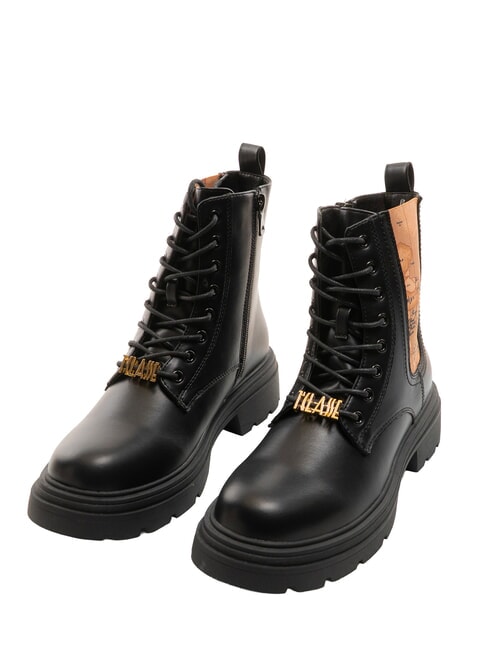 ALVIERO MARTINI PRIMA CLASSE GEO Botín anfibio con estampado negro - Zapatos Mujer