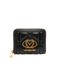 LOVE MOSCHINO EMBOSSED Cartera compacta con cremallera - Carteras Mujer