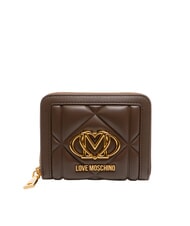 LOVE MOSCHINO EMBOSSED Cartera compacta con cremallera - Carteras Mujer