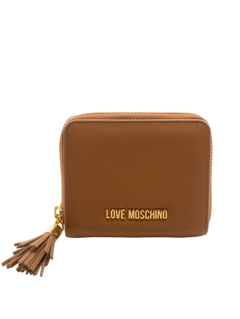 LOVE MOSCHINO ESSENTIAL Cartera pequeña con borla y cremallera CUERO - Carteras Mujer