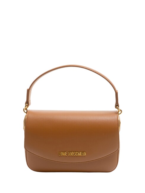 LOVE MOSCHINO CHUNKY TAB Bolso con solapa y bandolera CUERO - Bolsos Mujer