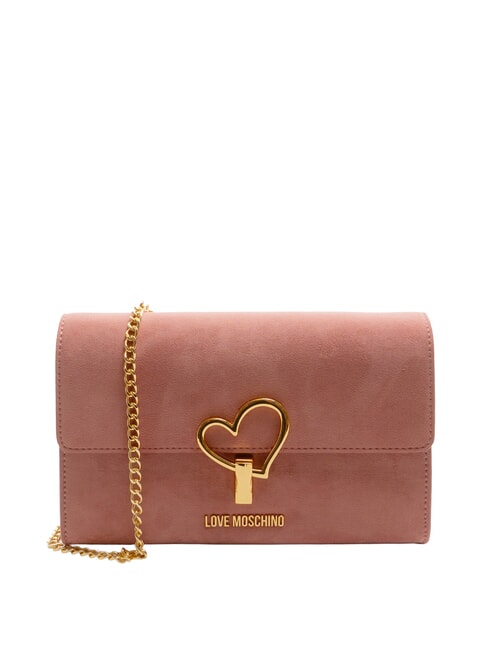 LOVE MOSCHINO SMART DAILY Bolso de hombro con solapa rosa antiguo - Bolsos Mujer