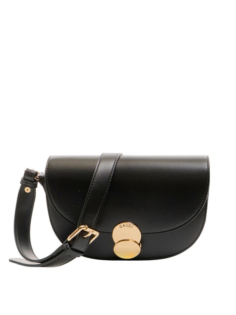 GAUDÌ EVELYN Bolso bandolera pequeño con solapa NEGRO - Bolsos Mujer