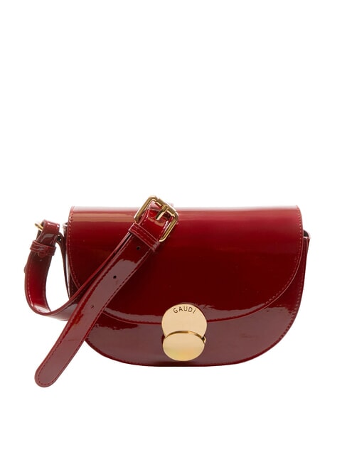 GAUDÌ EVELYN LAK Bolso bandolera pequeño de charol ROJO - Bolsos Mujer