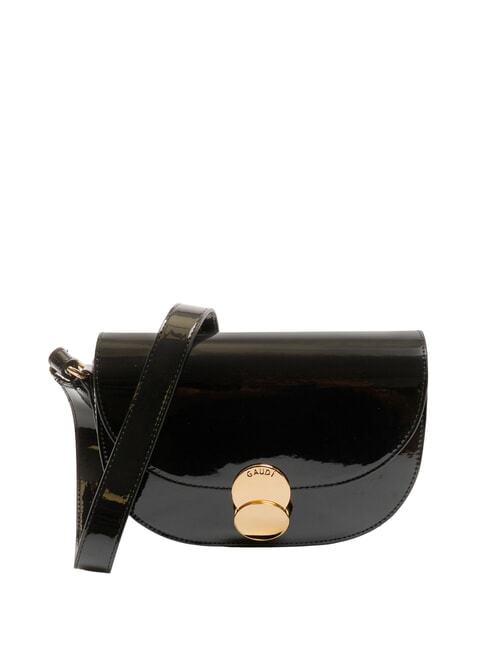 GAUDÌ EVELYN LAK Bolso bandolera pequeño de charol NEGRO - Bolsos Mujer