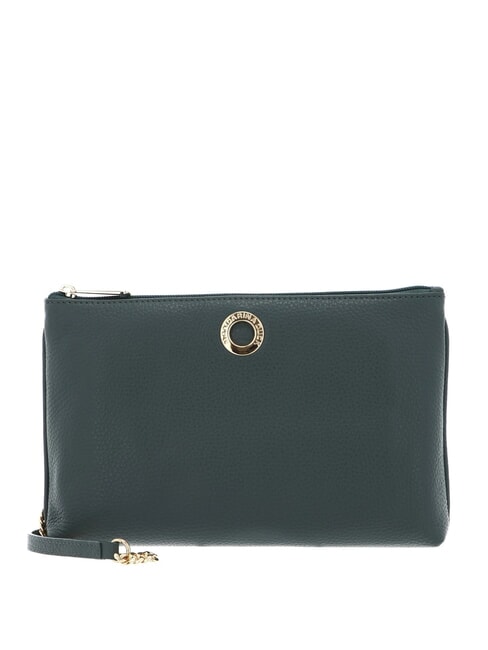 MANDARINA DUCK MELLOW Bolso bandolera cadena en piel bosque oscuro - Bolsos Mujer