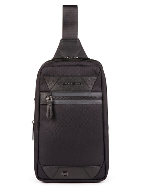 PIQUADRO TRAKAI Mochila de un solo hombro negro - Mochilas para portátil