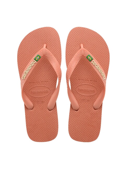 HAVAIANAS BRASIL LOGO Chanclas para hombre arcilla rosa - Zapatos unisex