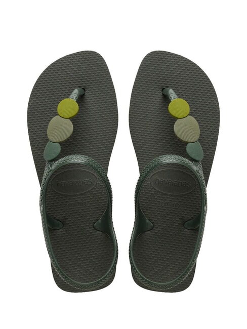 HAVAIANAS FLASH URBAN PLUS sandalias flip flop verde olivo - Zapatos Mujer