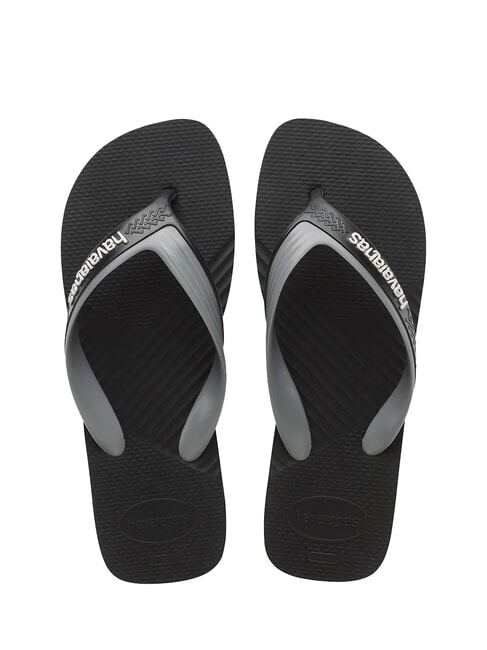 HAVAIANAS DUAL Chanclas negro/gris acero - Zapatos Hombre