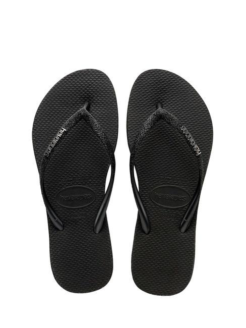 HAVAIANAS SLIM SPARKLE Chancletas NEGRO - Zapatos Mujer