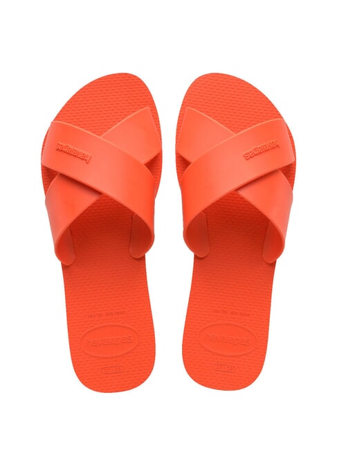 HAVAIANAS AQUA Zapatilla de banda cruzada naranja atardecer - Zapatos Mujer