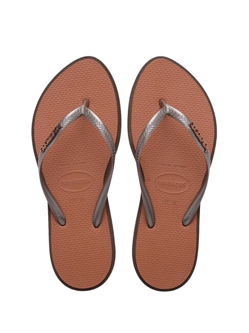 HAVAIANAS SLIM POINT Chanclas darkbro - Zapatos Mujer