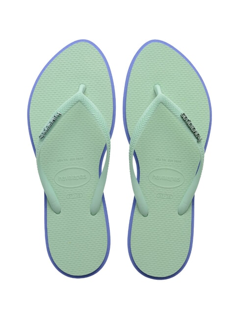 HAVAIANAS SLIM POINT Chanclas azul provenzal - Zapatos Mujer