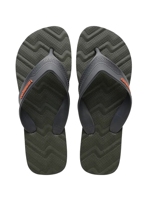 HAVAIANAS TRACK WAVES Chanclas verde olivo - Zapatos Hombre