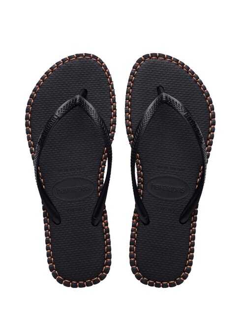 HAVAIANAS SLIM FLATFORM Chanclas NEGRO - Zapatos Mujer