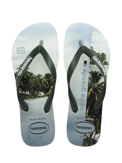 HAVAIANAS TOP SURFER Chanclas verde olivo - Zapatos Hombre