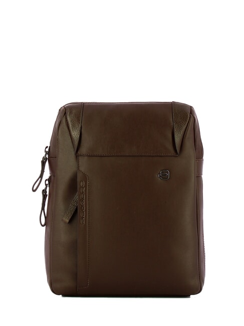 PIQUADRO MACBETH Estuche de cuero expandible MORO - Bandoleras Hombre